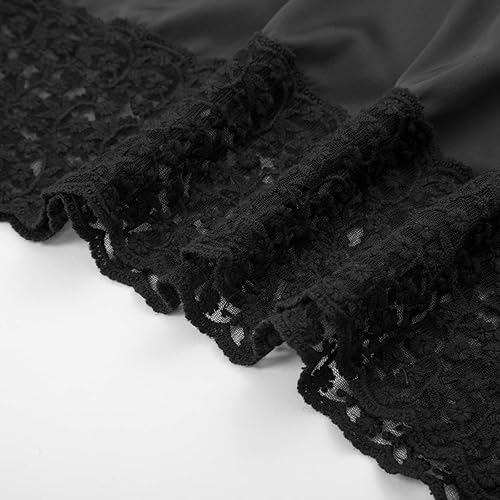 Miniatura 7 de Belle Poque - Fondos completos de encaje para mujer, para debajo de vestidos, con tirantes de espagueti ajustables, vestido tipo camisola