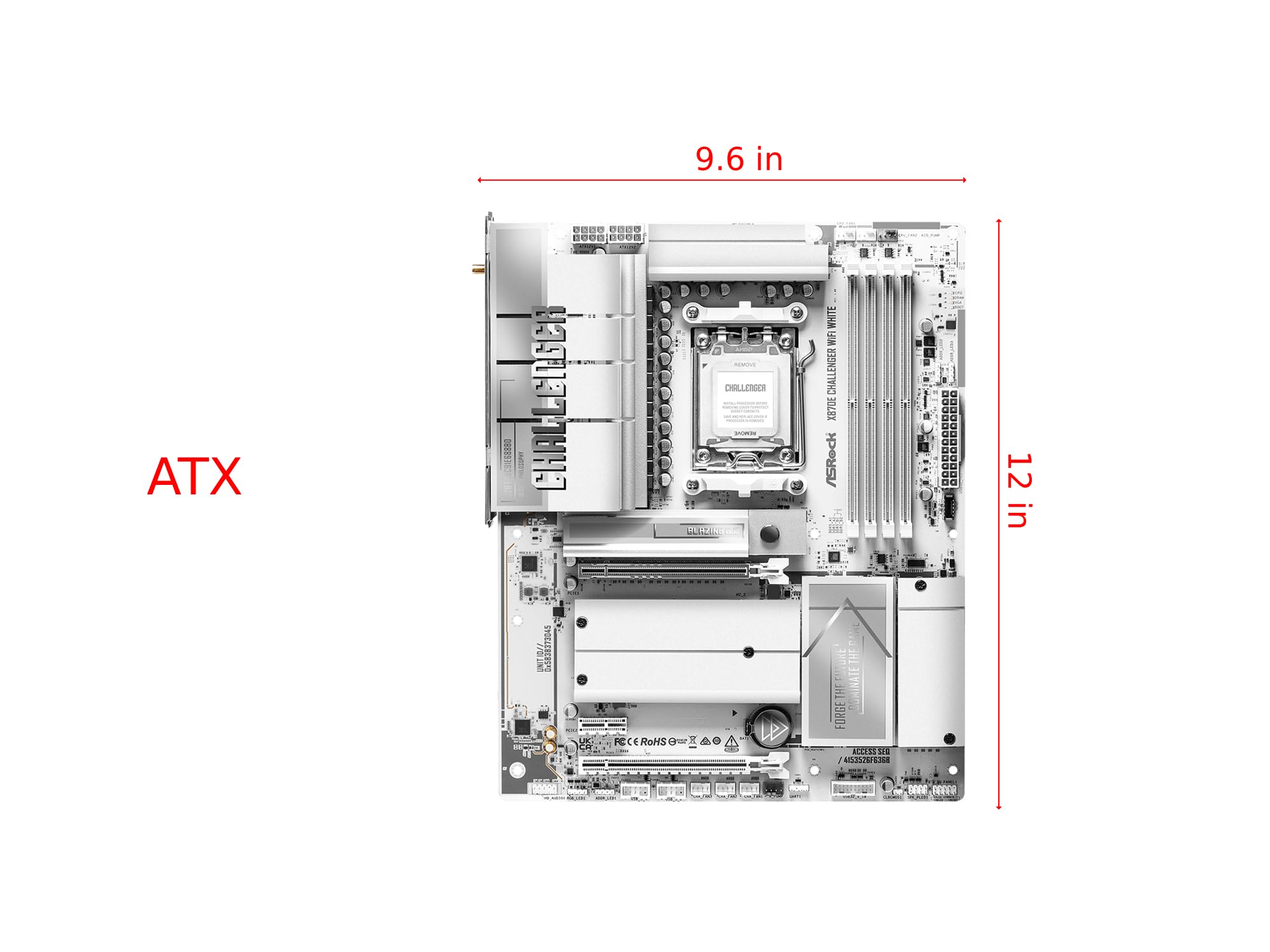 Amazon.com: ASRock X870E Challenger WiFi White, AMD AM5 Ryzen 9000