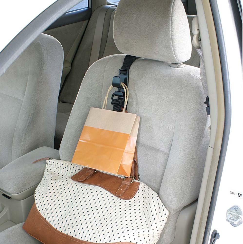 Amazon ナポレックス 車用 収納フック Fizz シートフック ベルトタイプ ヘッドレスシャフトに引っ掛けるだけ 簡単取付 耐荷重5kg Napolex Fizz 963 車 バイク 車 バイク