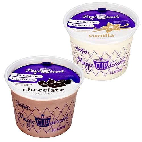 Magic Cup Paquete variado de suplementos nutricionales, 4 oz. taza (paquete de 24) (12 vainilla, 12 chocolate)