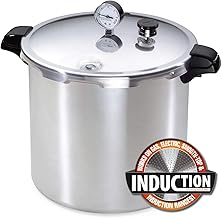 Presto 01784 23-Quart Induction Compatible Pressure Canner, 23qt, Polished Aluminum