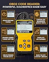 Vista 6 de MOTOPOWER MP69033 - Lector de código, OBD2, escáner, para automóvil, fallo del motor, herramienta de diagnóstico, CAN, para todos los coches