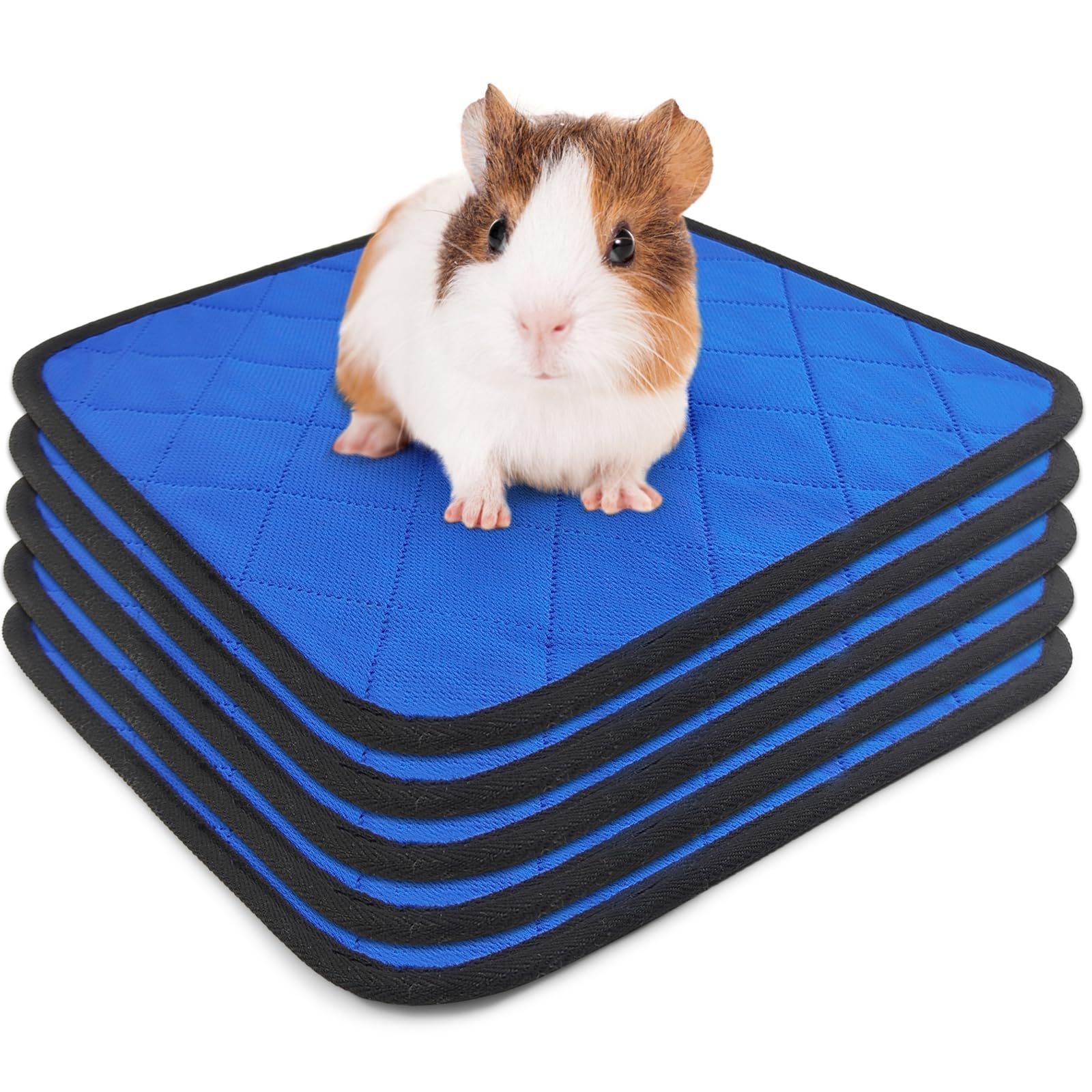 TiereCare 5 Pcs Replacement Liners Inserts for Small Animal Hideouts, Beds and Travel Carriers - Soft and Absorbent Pee Pads - Machine Washable