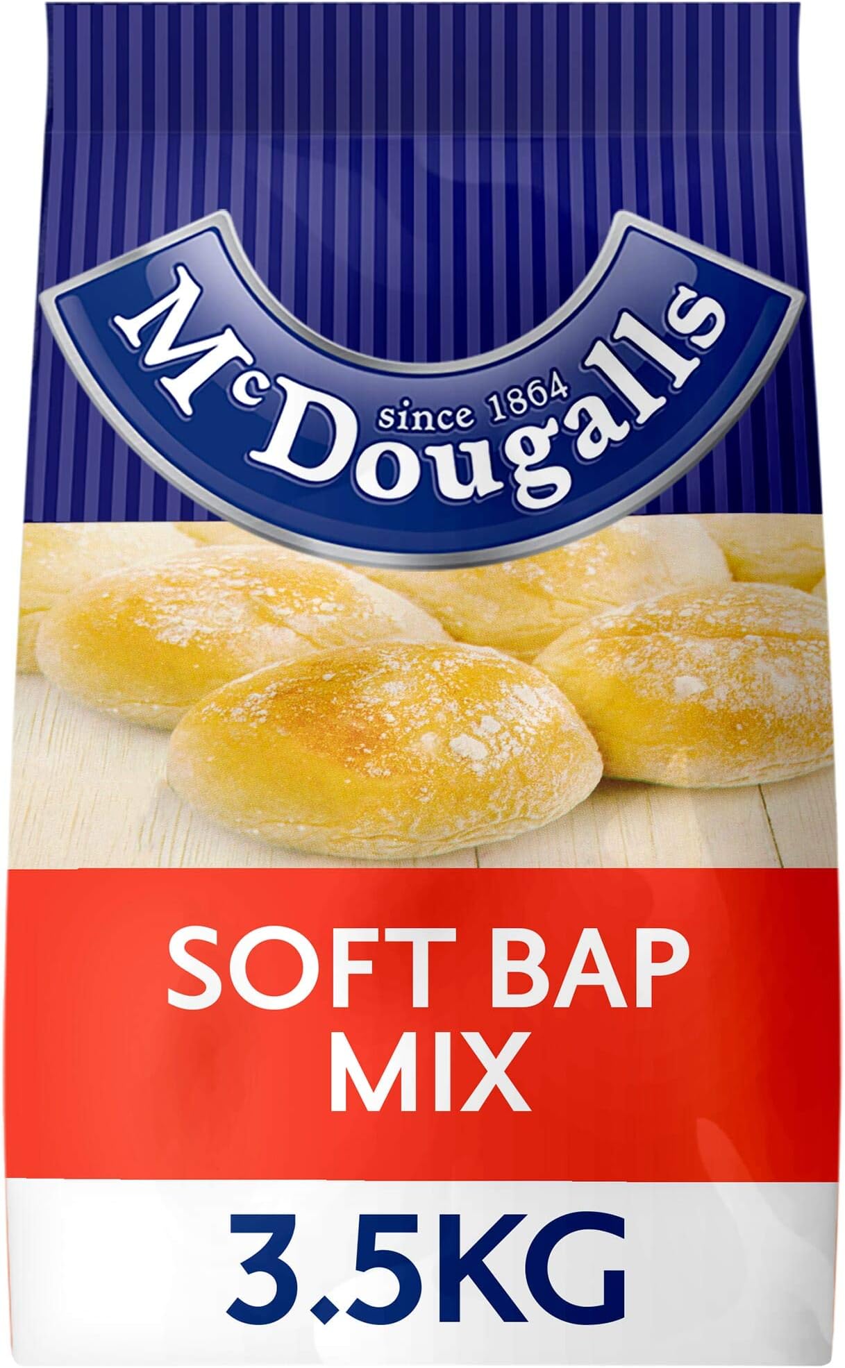 McDougalls Soft Bap Bread Mix - 1x3.5kg