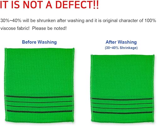 Miniatura 5 de Paquete variado Toalla exfoliante asiática coreana  Paño exfoliante para eliminar callos de la piel muerta, limpiar poros y reducir el brote de