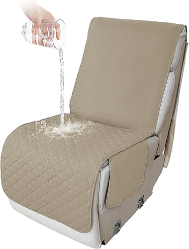 Miniatura 104 de HDCAXKJ 100% Fundas impermeables para sofá seccional reclinable en forma de L, funda de sofá reclinable acolchada lavable, fundas de esquina para