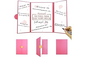 Vlipoeasn Farewell Guest Book Alternative | Certificates for Congratulatory Farewell Parties, Retirement...
