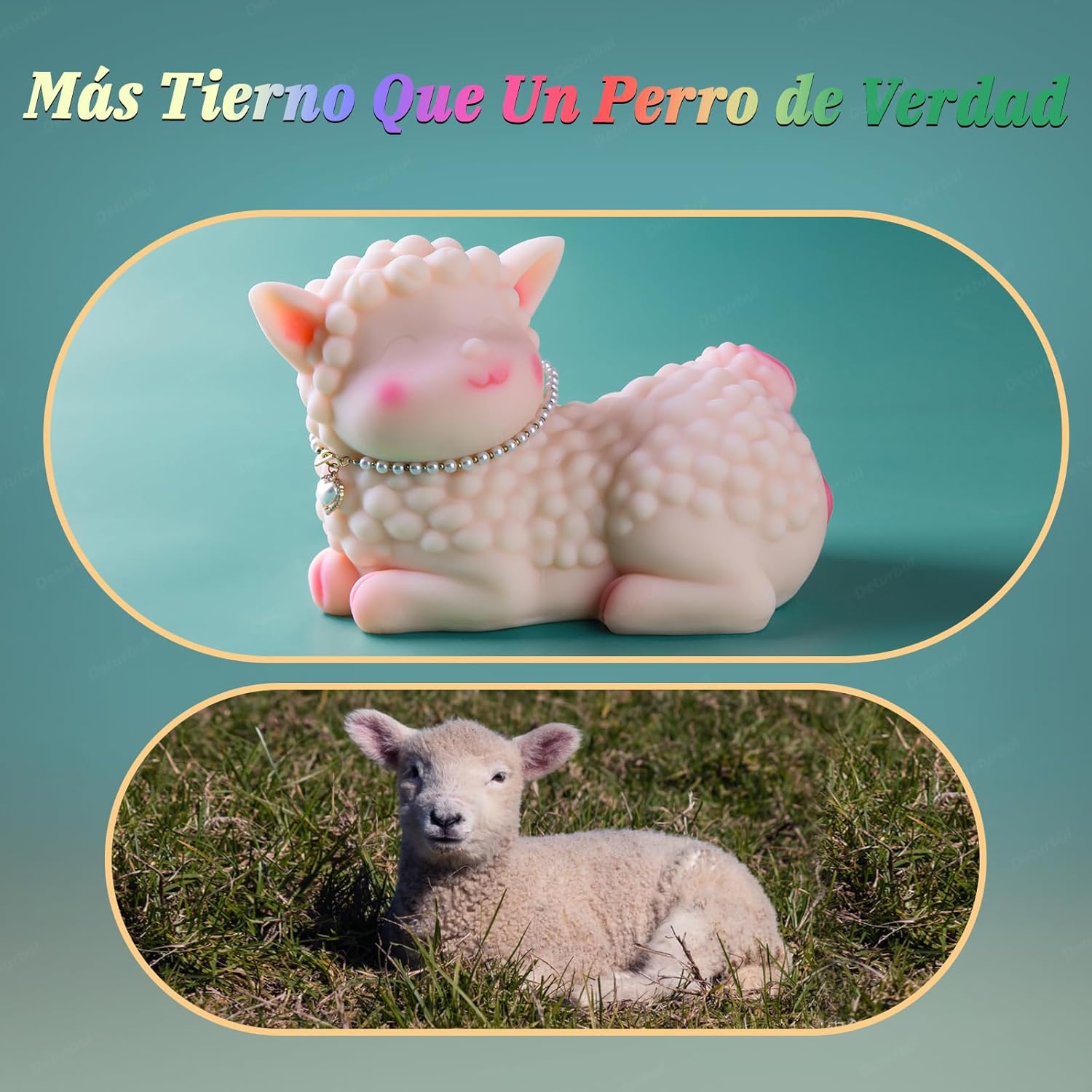 Realistic Sex Doll Torso for Men - Sheep Animal Male Masturbator with Tight Vaginal, Deep Anal, Full Size Cute Lamby Sex Toy Pocket Pussy Male Stroker Adult Toy for Men Women Sex Pleasure White 4.6 lb