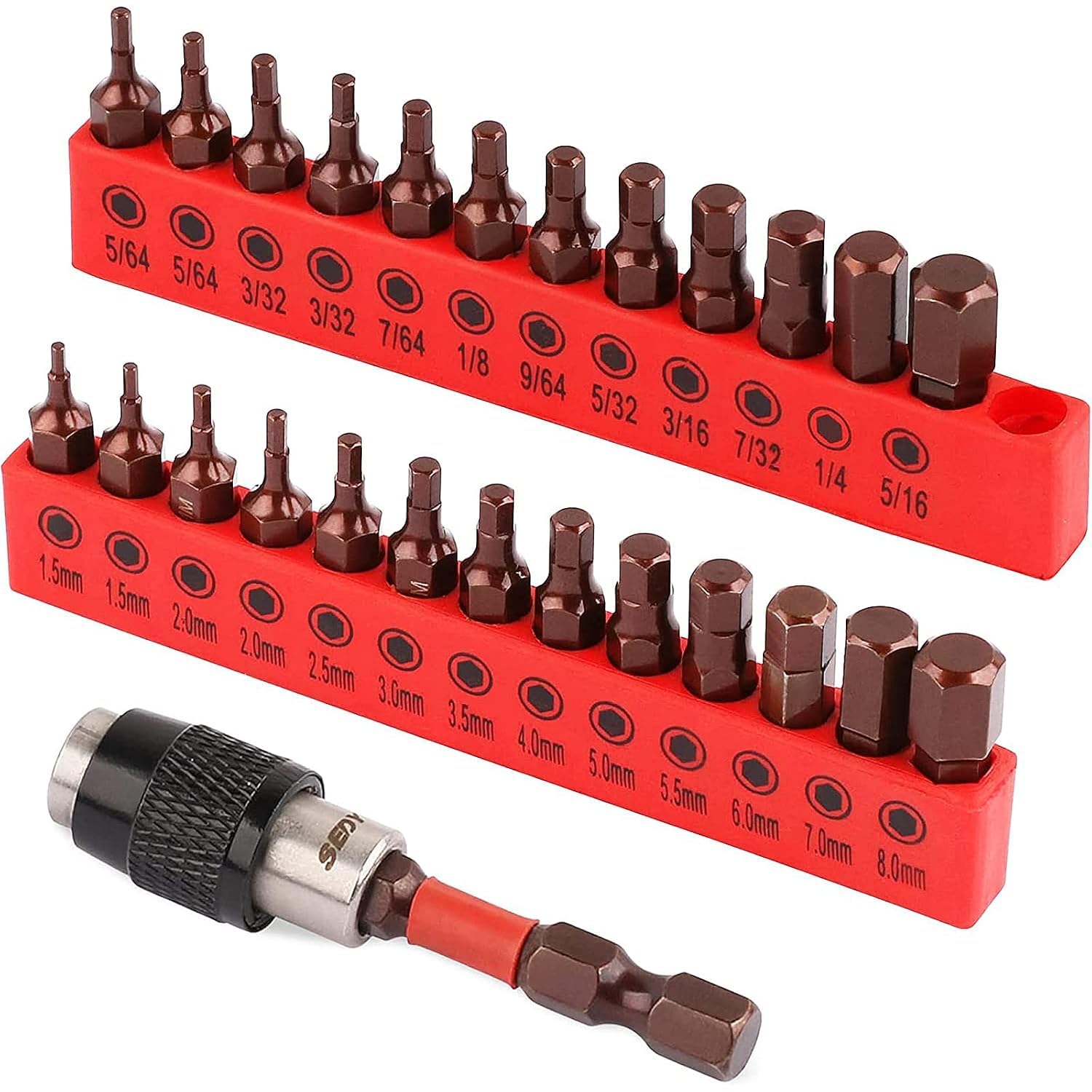 Premium 25-Piece Allen Key Drill Bit Set -1