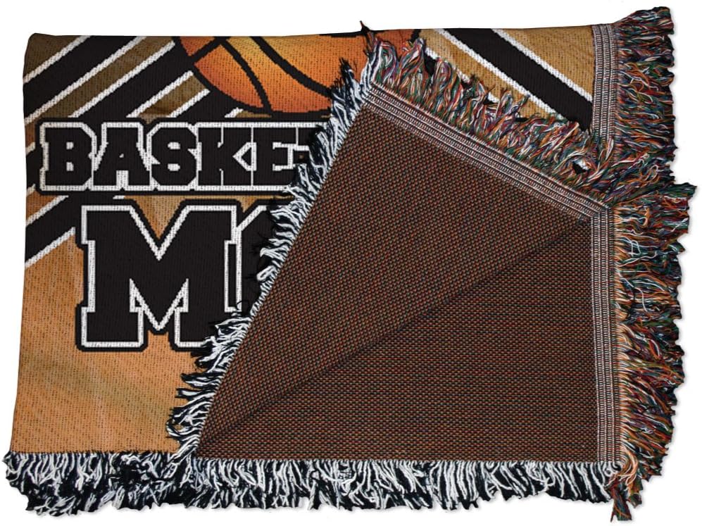 VictoryStore Blanket - Basketball Mom Woven Blanket, Polyester, 35x54 Inches