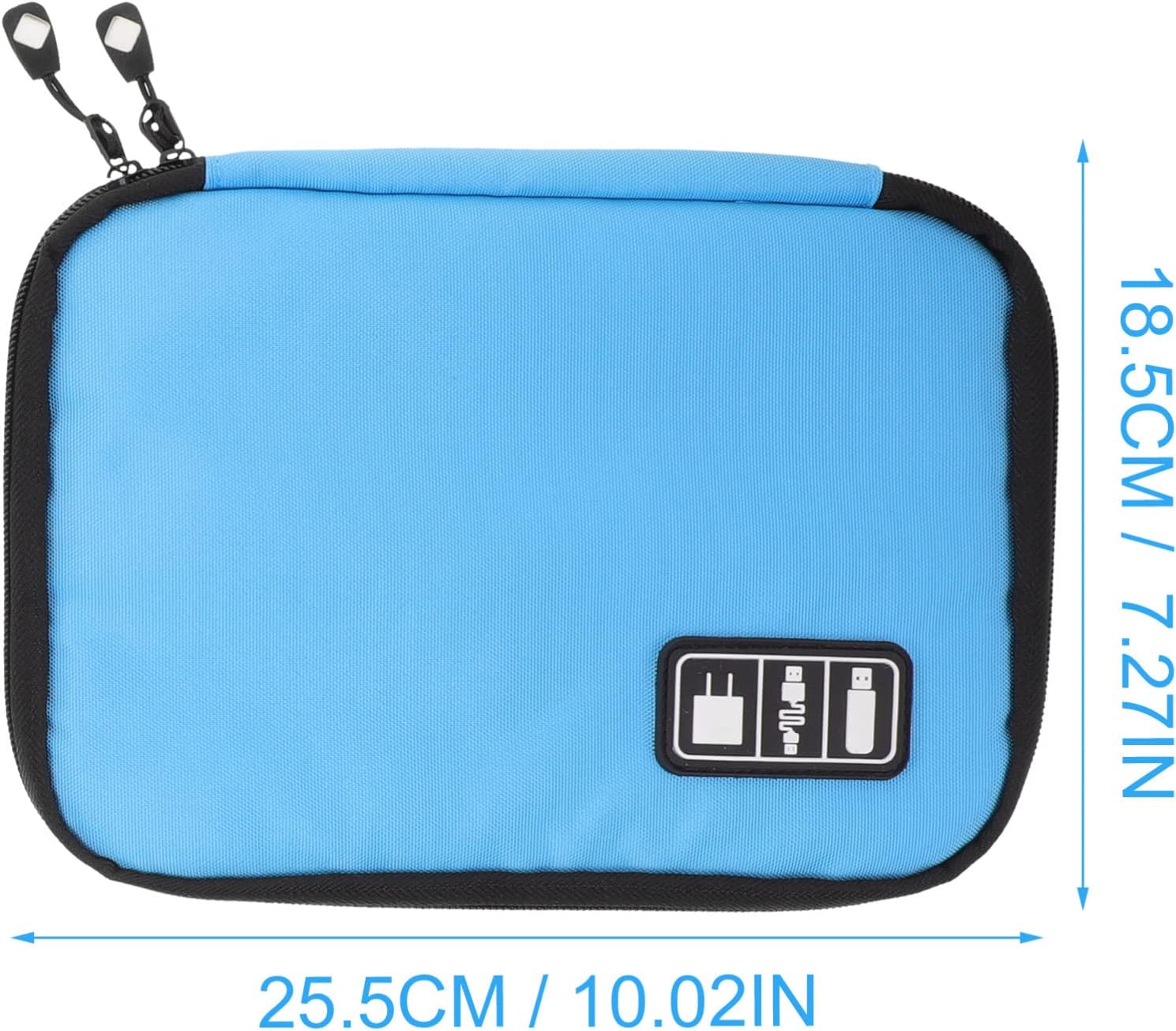 3pcs Electronic Organizer Bag Multi-functional Travel Case for Cables Chargers Usb Drives Portable Storage Pouch Double Zipper Design for Electronics and Accessories Storage