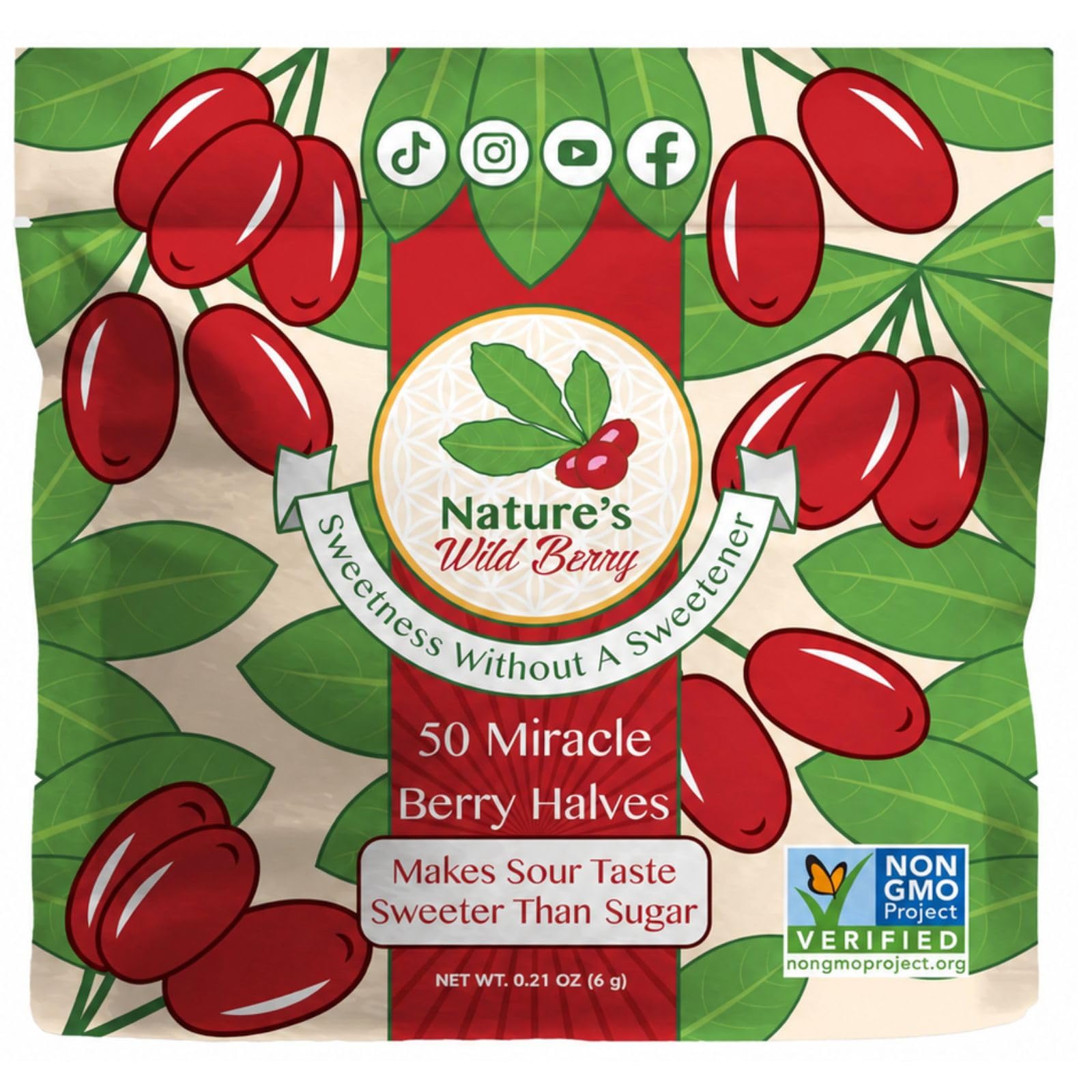 Amazon.com: Nature's Wild Berry Miracle Berries – 50 Flavor