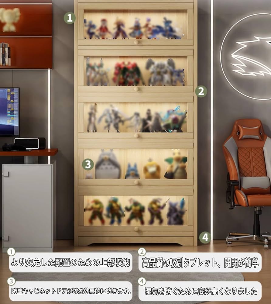 アクリルショーケース　棚板仕様 Amazon.co.jp: ZMHPLKH コレクションケース フィギュアケース