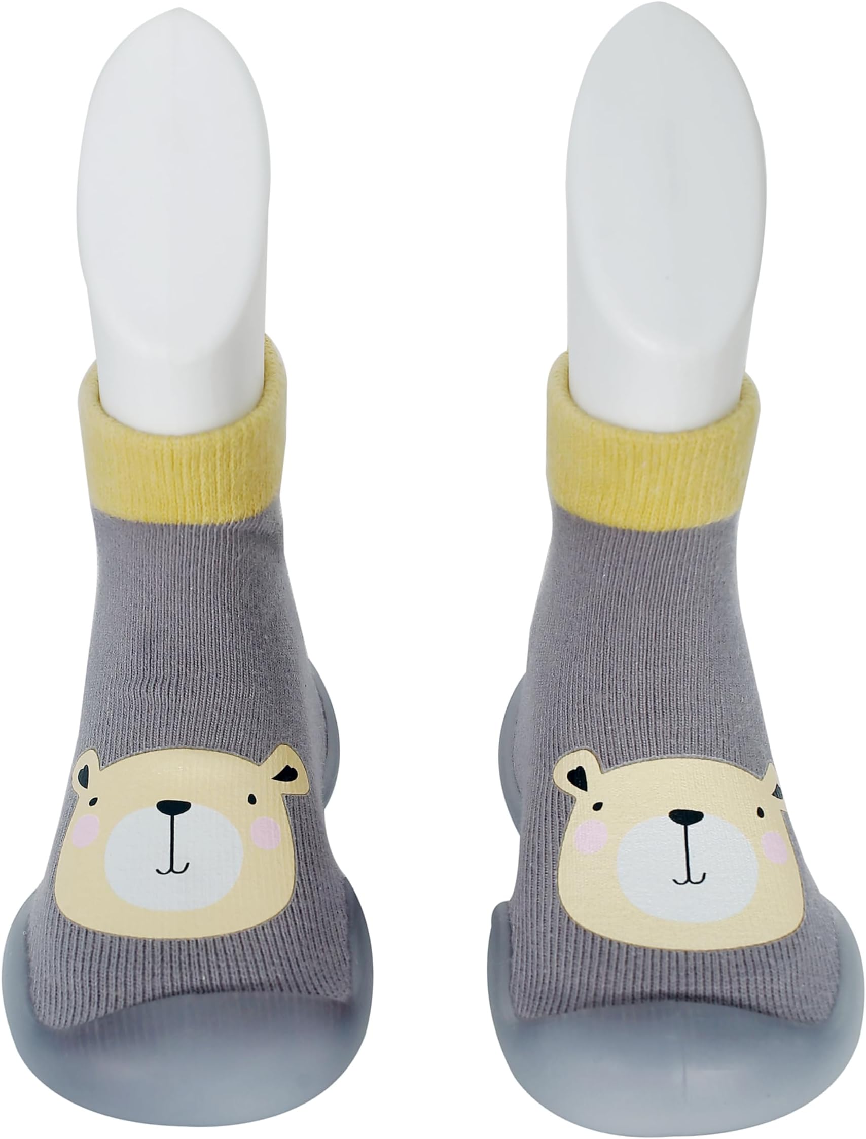 InfantsoLightweight Anti-Skid Sock Shoes for Babies, Kids & Toddlers – Soft Sole Breathable Cotton Sneakers with Anti-Collision Toe, Perfect for Infants’ First Walking Steps, Comfortable & Safe Fit