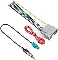 Vista 1 de RED WOLF Arnés de cableado de radio con adaptador de antena para Select 2007-2016 Dodge / 2008-2016 Jeep/2007-2016 Chrysler Install Aftermarket