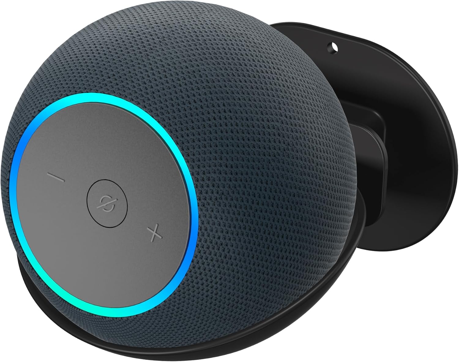 Wall mount holder for Echo Dot Max, For standing speaker. Compatible with Dot Max （2025 New） Speaker Stand Metal Holder Accessory Rack (Black, 1PCS)