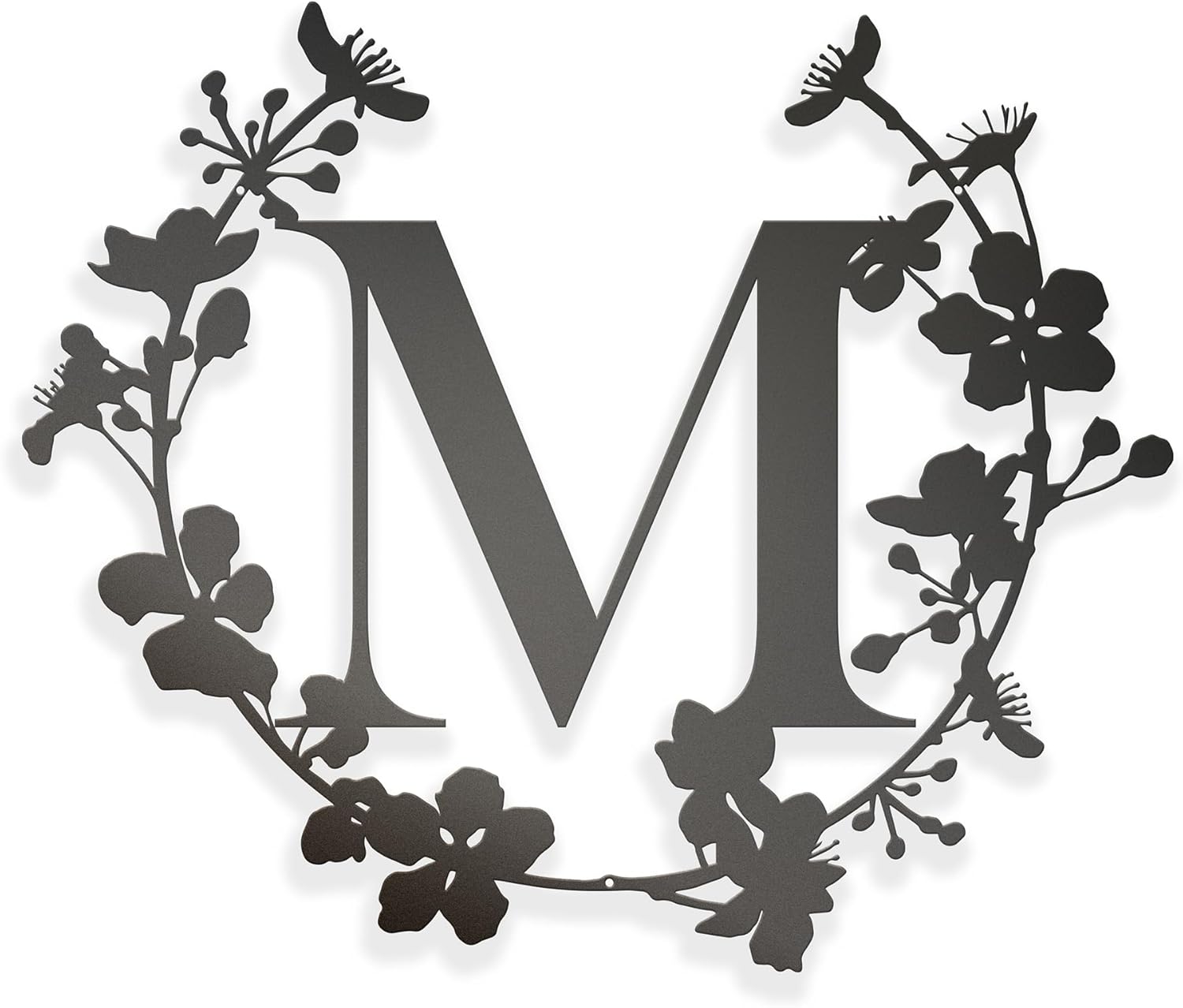 Generic Cherry Blossom Letter Monogram | Last Name Sign | Personalized Family Sign | Housewarming Wedding | Outdoor Decor