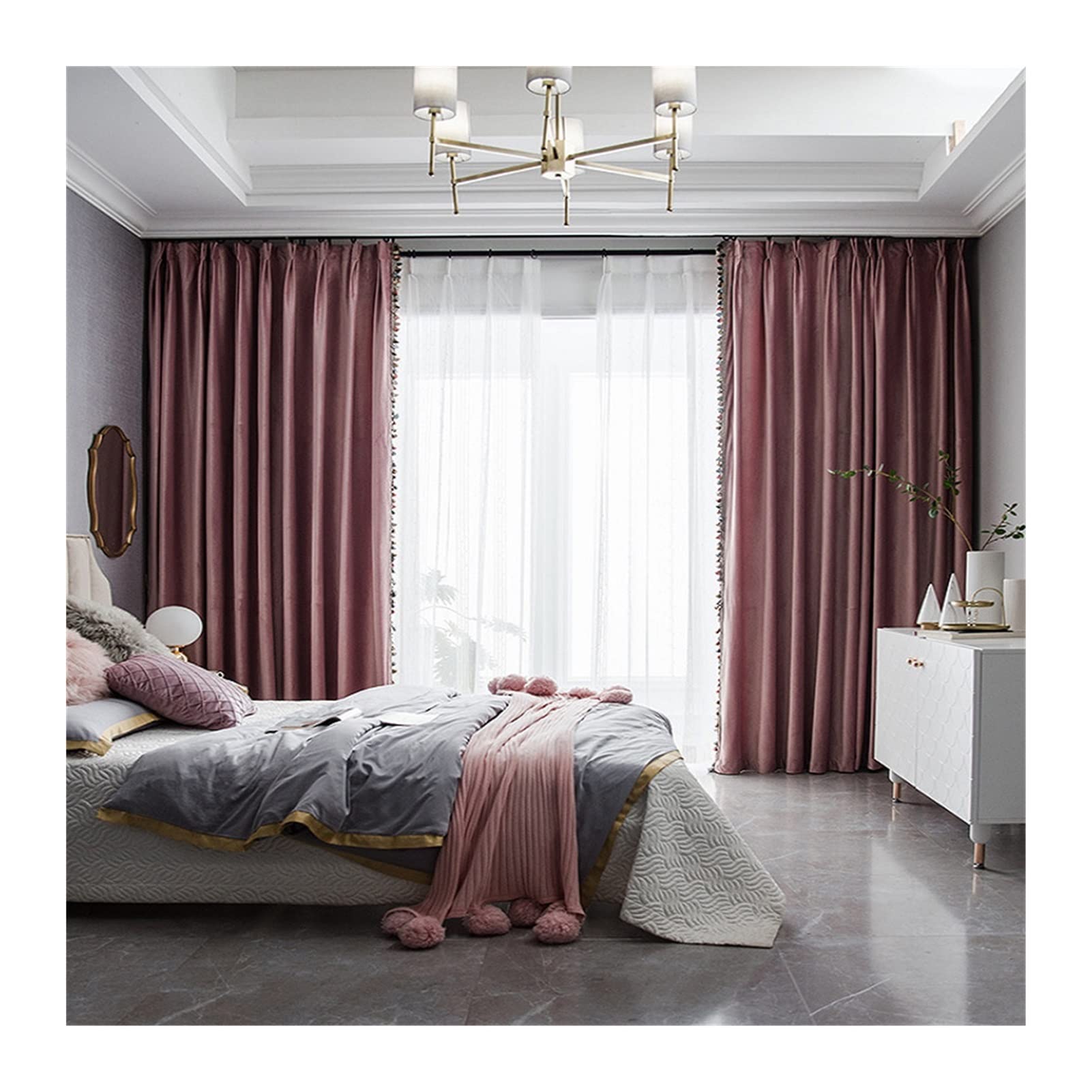 Top Curtains Portofino Ring Top Lined Curtains, Duck Egg Yorkshire
