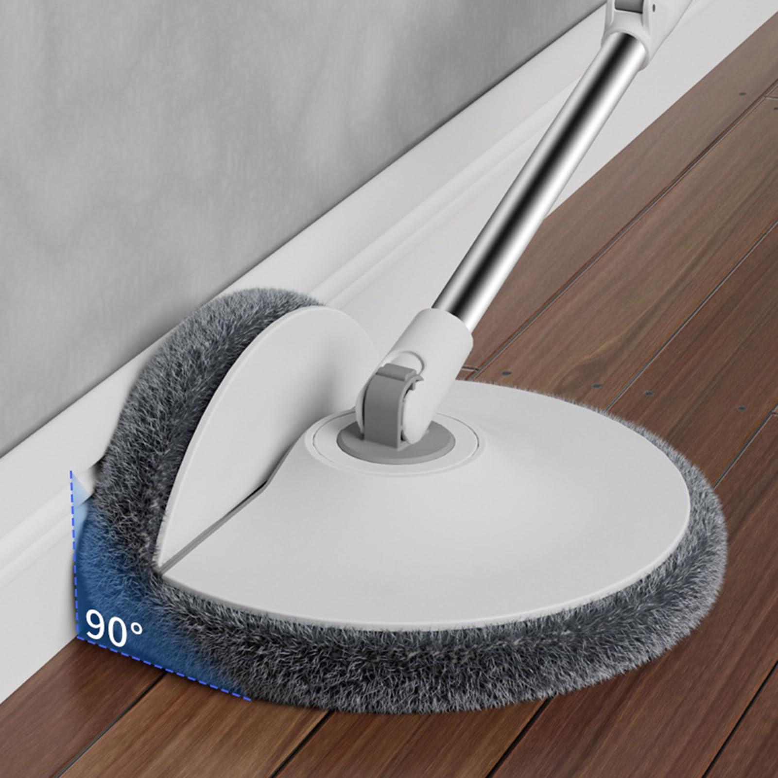Mop y Cubo con Arranque para el hogar, giran a Mop Map de Microfibra con | Suministros de limpieza del hogar y cocina del mango telescópico con 6 almohadillas de microfibra reemplazables par