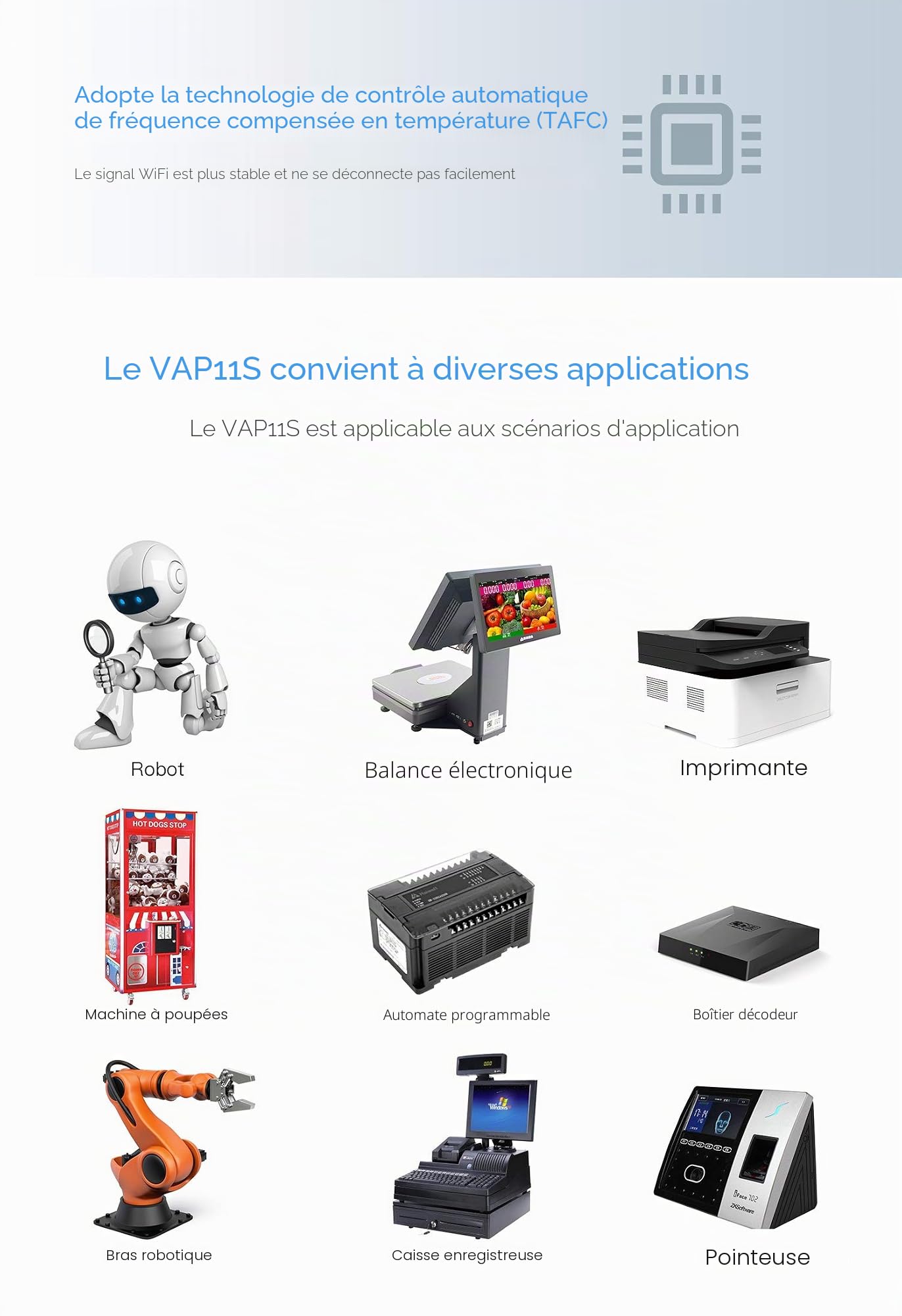 VONETS 2,4GHz WiFi Bridge Ethernet Répéteur sans Fil/Mini Routeur/Adaptateur RJ45 de Signal Hotspot, Alimentation DC/USB pour DVR, Caméra IP, PLC Industriel, AGV, PS3, Périphériques Réseau VAP11S