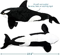 Vista 4 de Octavius The Orca Blackfish - 28 Inch Stuffed Animal Plush