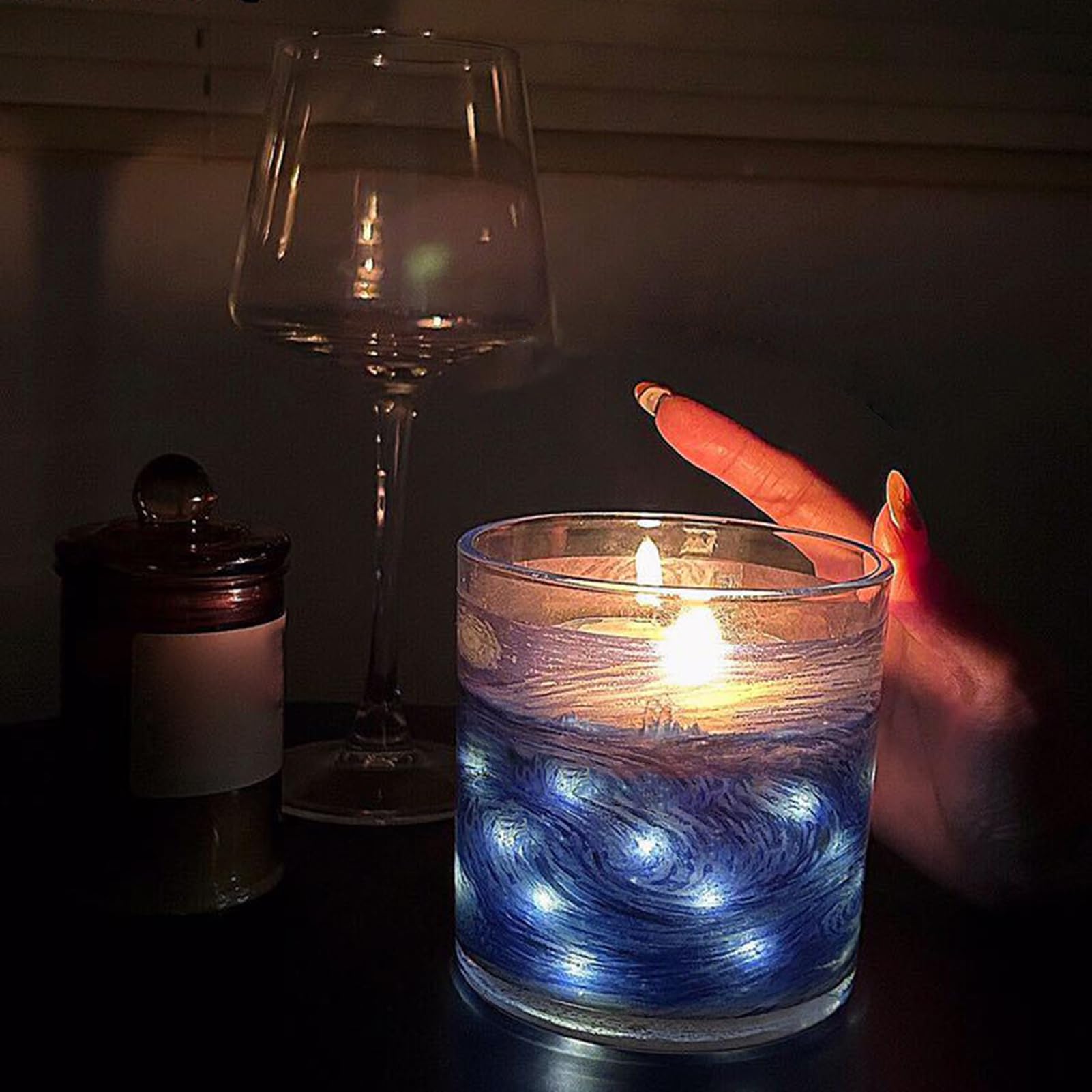 Velas De Baño Decoración Natural Relajante Artística Cielo Estrellado