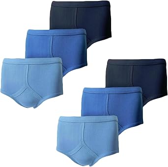 True Face Men's Y Fronts 100% Pure Cotton Underpants Traditional Breifs Comfortable Interlock Underwear 6 & 12 Packs