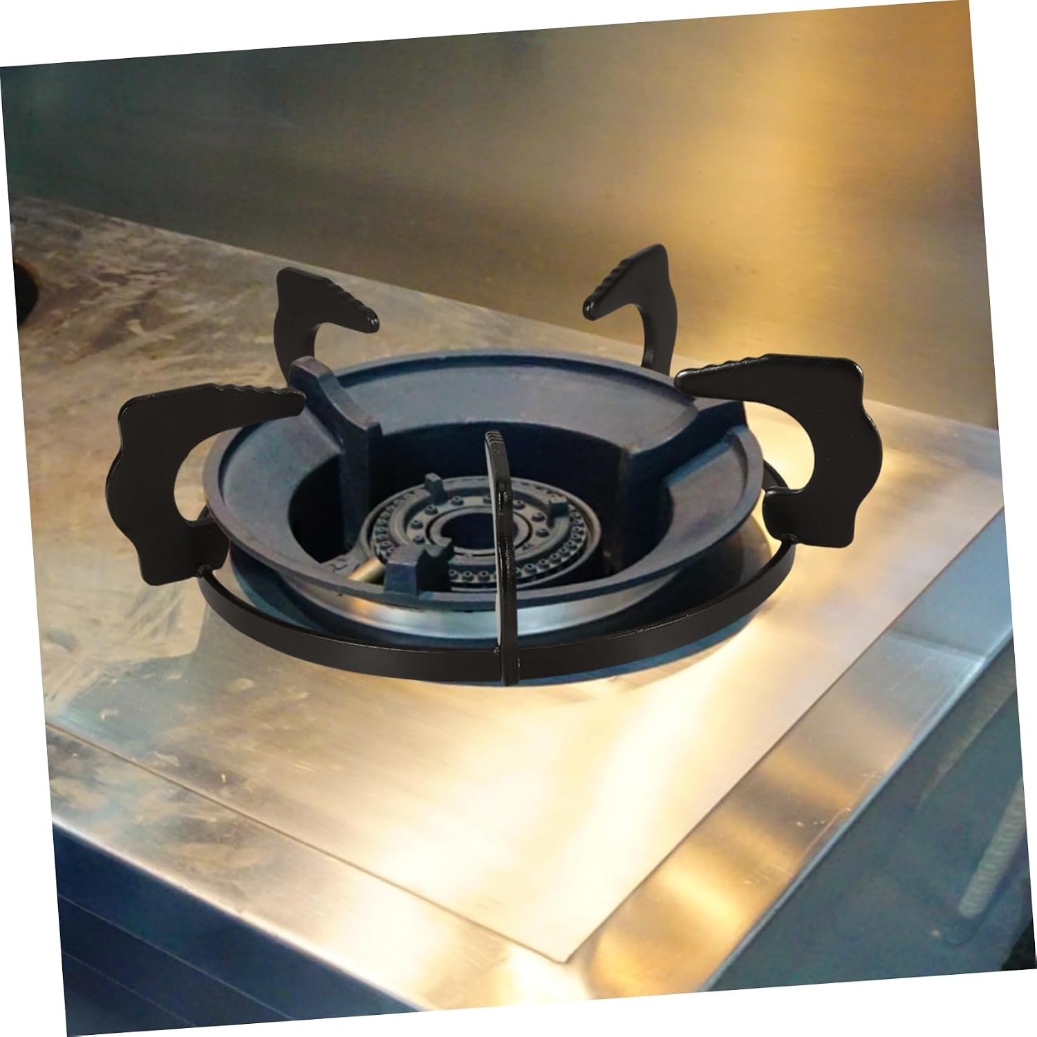 ORFOFE Stove Rack for Gas Hob Pan Support Cast Iron Gas Stove Accessory Wok Holder
