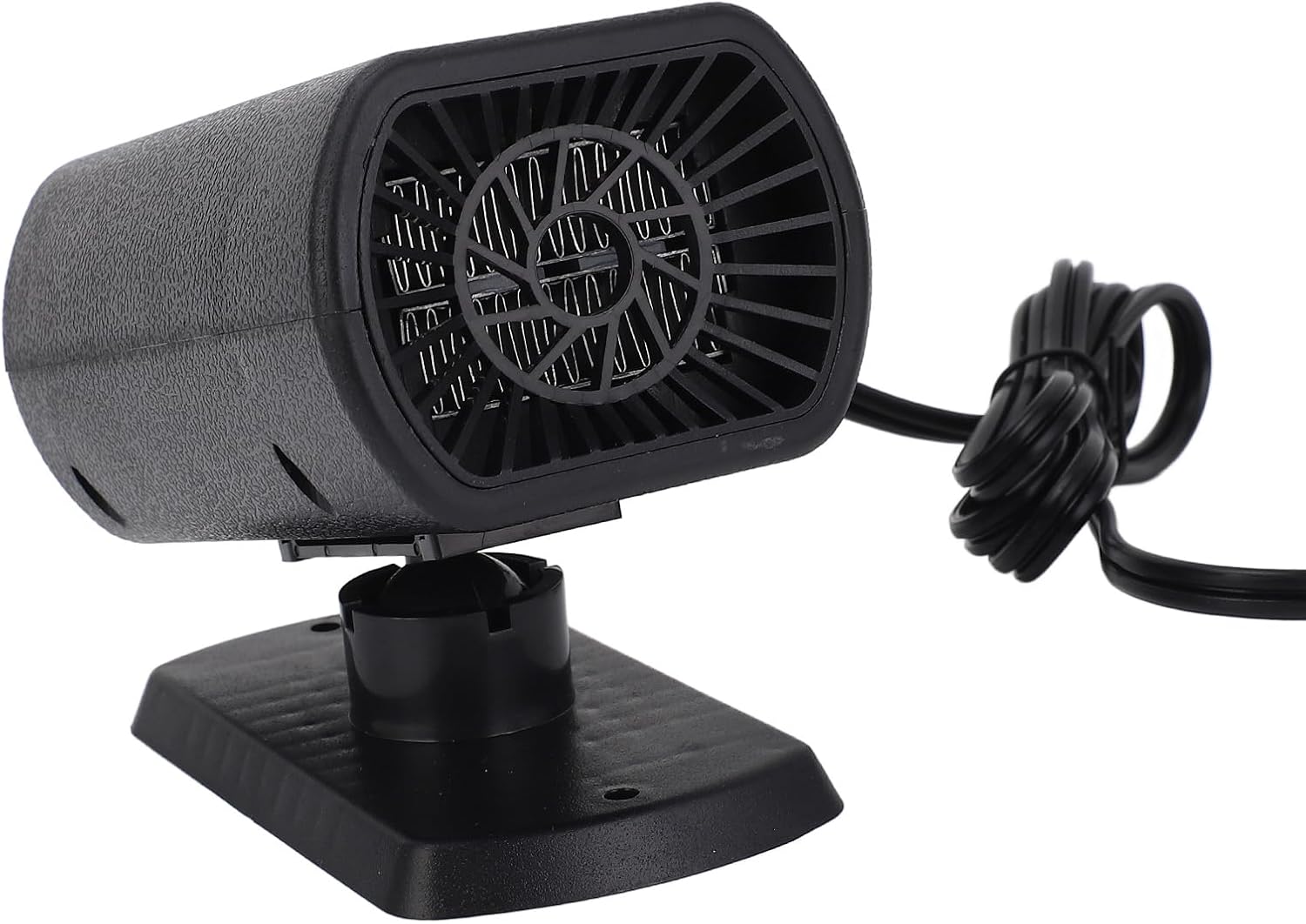 200W 12V Car Heater - Fast Heating Fan with Hot Wind for Windshield Defrost and Defogger, Ideal for Winter Driving in Black