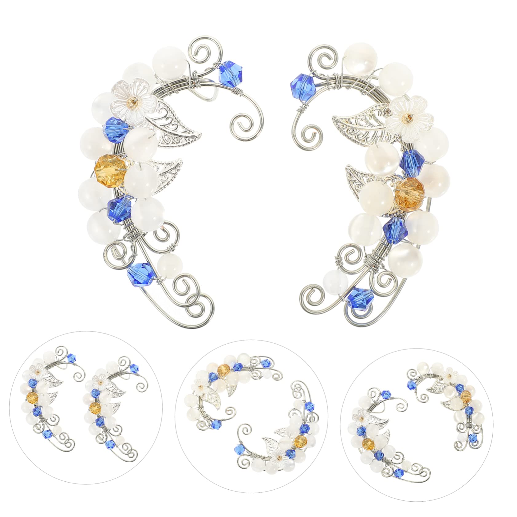 1 Pair Fairy Ear Leaf Earrings Women Non Piercing Earring Cuffs Fashion Accessories for Teen Girls