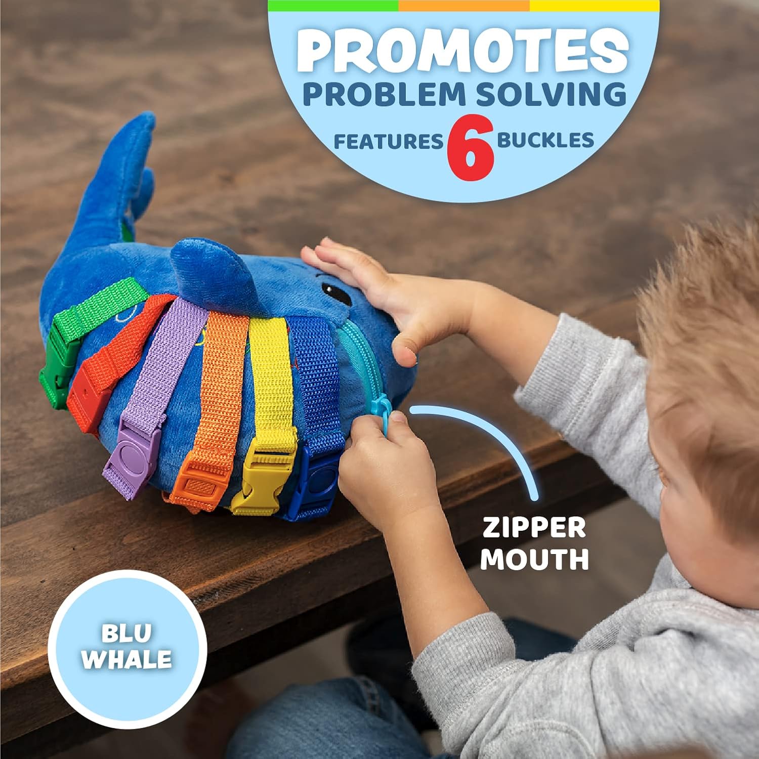 Buckle Toys - Blu Whale and Bubbles Square Bundle