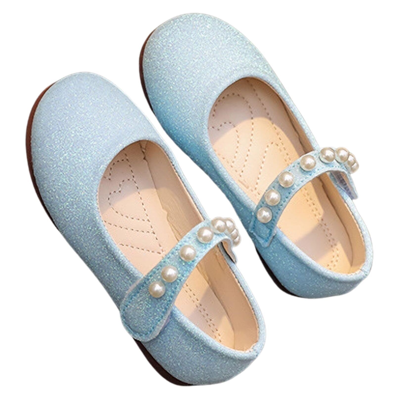 Chaussure Princesse Fille Elsa Plates, Basket Enfant Costum Ballerines for Fête Spectacles Mariage