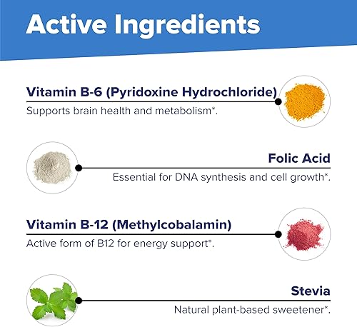 Miniatura 7 de Superior Source Sin Shot Vitamina B12 Metilcobalamina 10000 mcg B6 Ácido fólico Tabletas sublinguales de disolución rápida 30 Ct Aumentar la energía