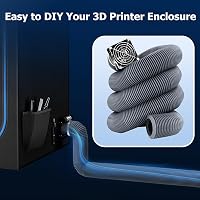 YOOPAI 3D Nyomtató Szűrő Ventilátor Készlet Füst és Szag Elszíváshoz, Csendes Kipufogó Rendszer Fekete 7