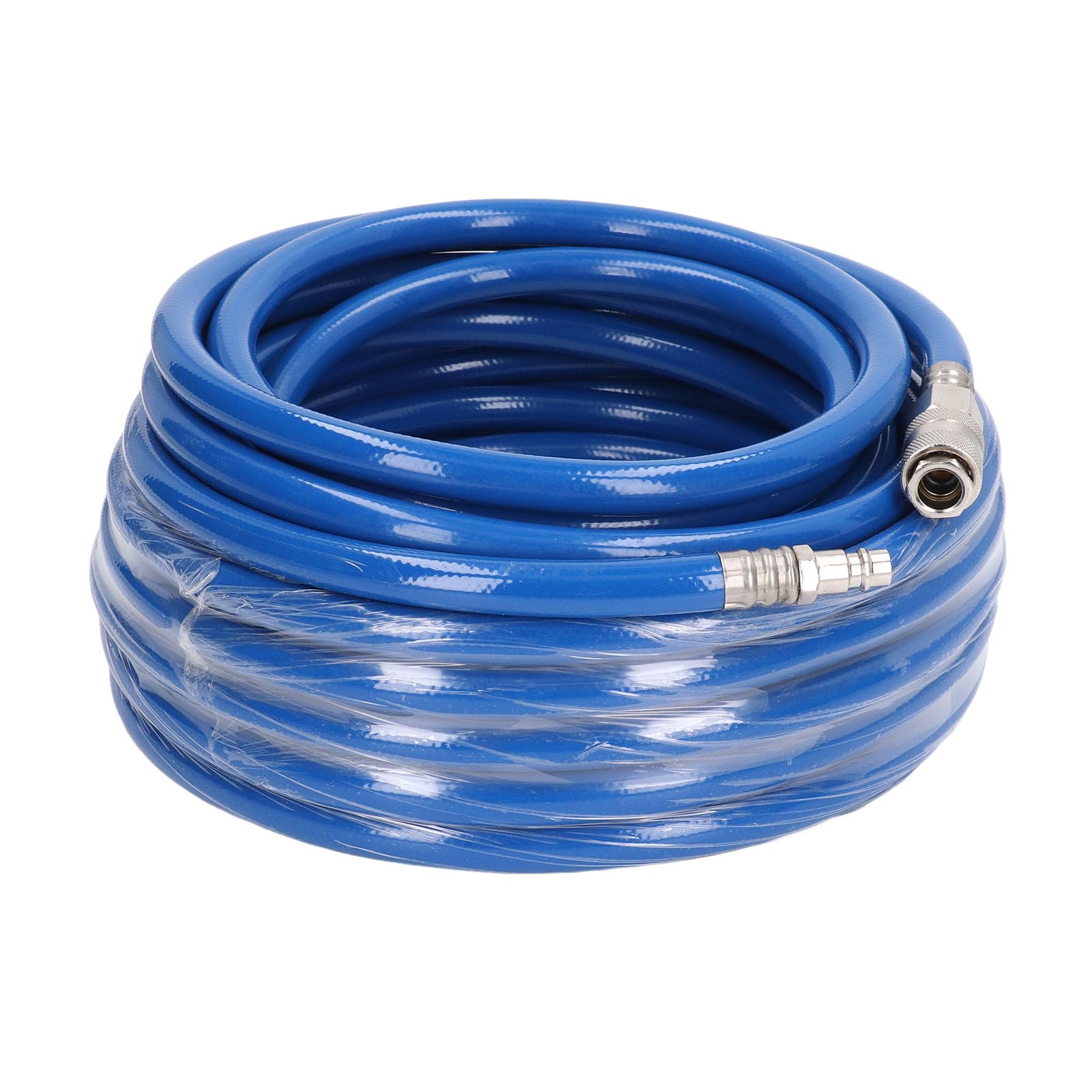 Manguera de aire tubo ligero flexible de alta presión con conector rápido de 15 m de longitud ideal para sitios de construcción de garaje para el hogar