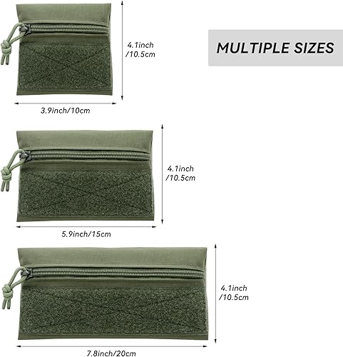 Miniatura 7 de Qavctw Tactical Admin Pouch Bag with Hook and Loop Tool Storage Bag Snack Pouch Candy Bag Hanging Pouches Backpack Accessory Pouch