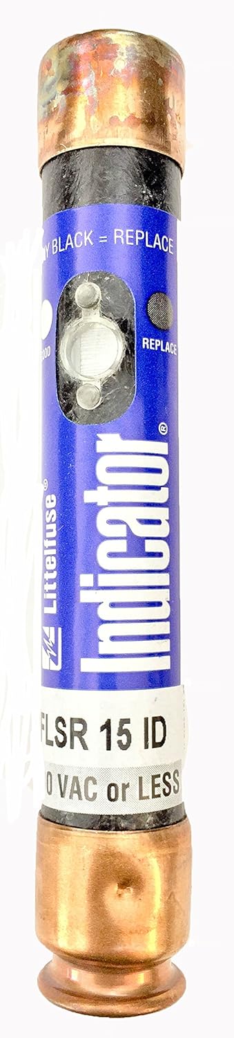 Littelfuse FLSR015.TXID Class RK5 UL Listed Fuse, Time Delay, 600V, 15 Amp, Indicating