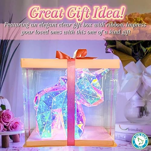 Miniatura 2 de Luz nocturna LED de unicornio para niñas, luz nocturna para niños, juguetes para niños, decoración de guardería, lámparas de noche, regalos de