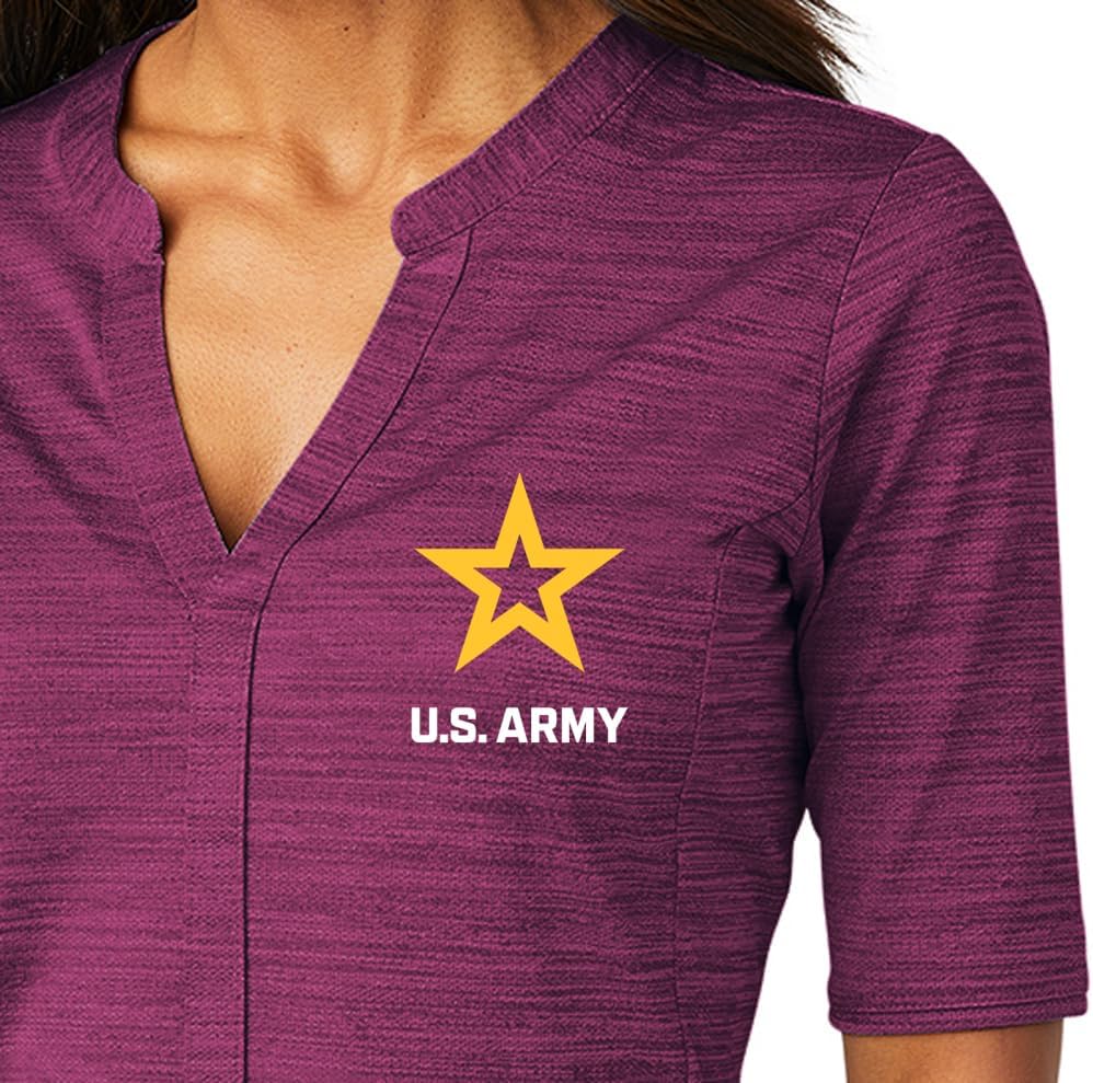 Buy Cool Shirts Women's US Army Star Logo Stretch V-Neck Top - No Buttons