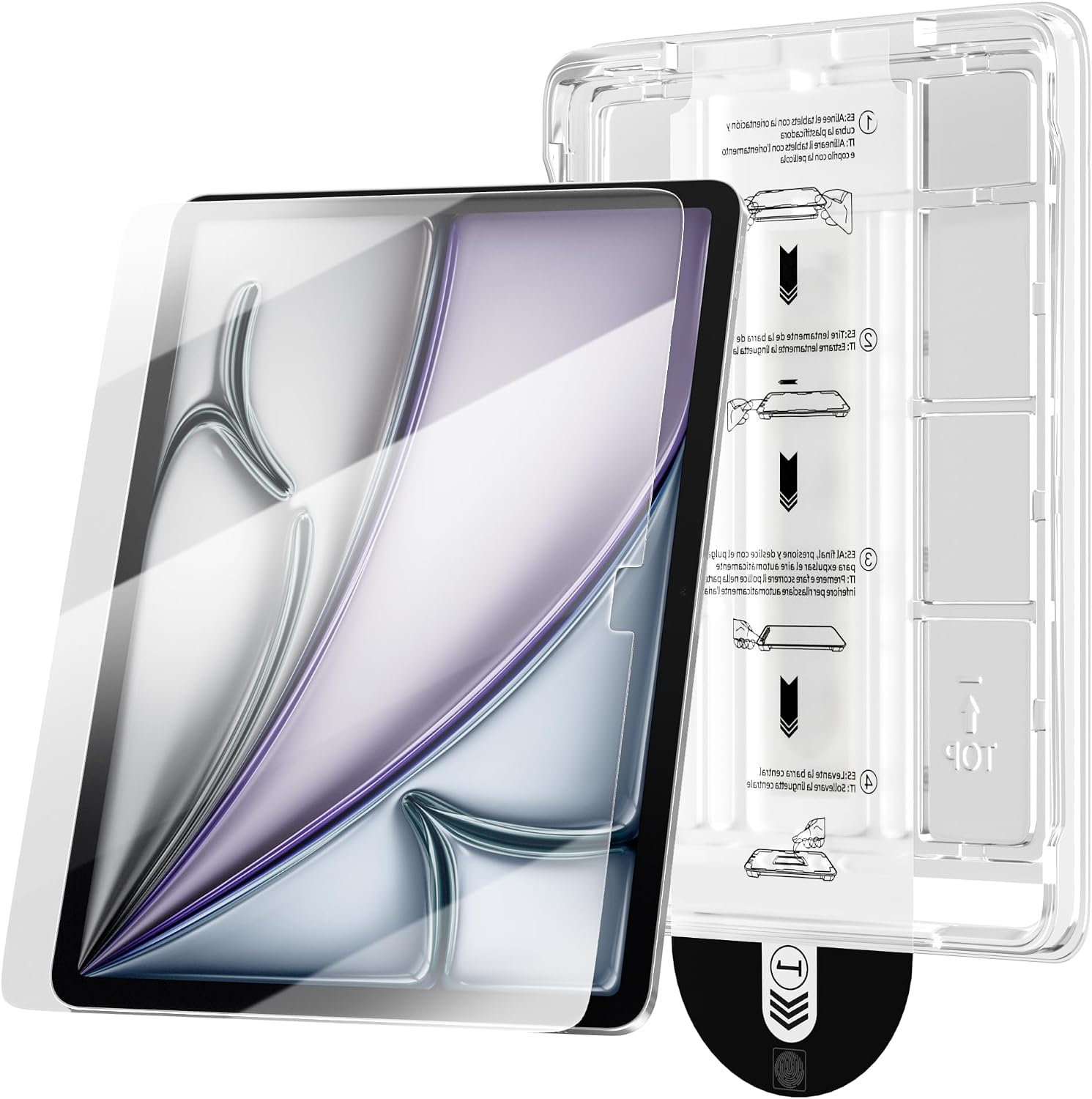 pepkoo Screen Protector with Mounting Frame,Adapts for iPad10th Gen-10.9 in,Equipped with Anti Blue Light and Anti Fingerprint Effects for iPad Screen Protector.
