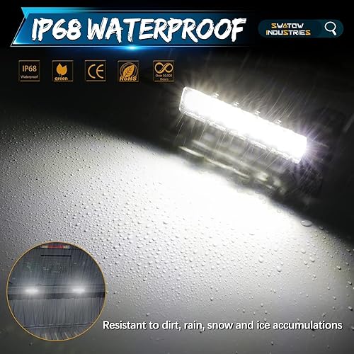 Miniatura 6 de Luces de caja de camión, 4 cápsulas, kit de barra de luz LED SWATOW INDUSTRIES Truck con interruptor de recogida de luces traseras de carga