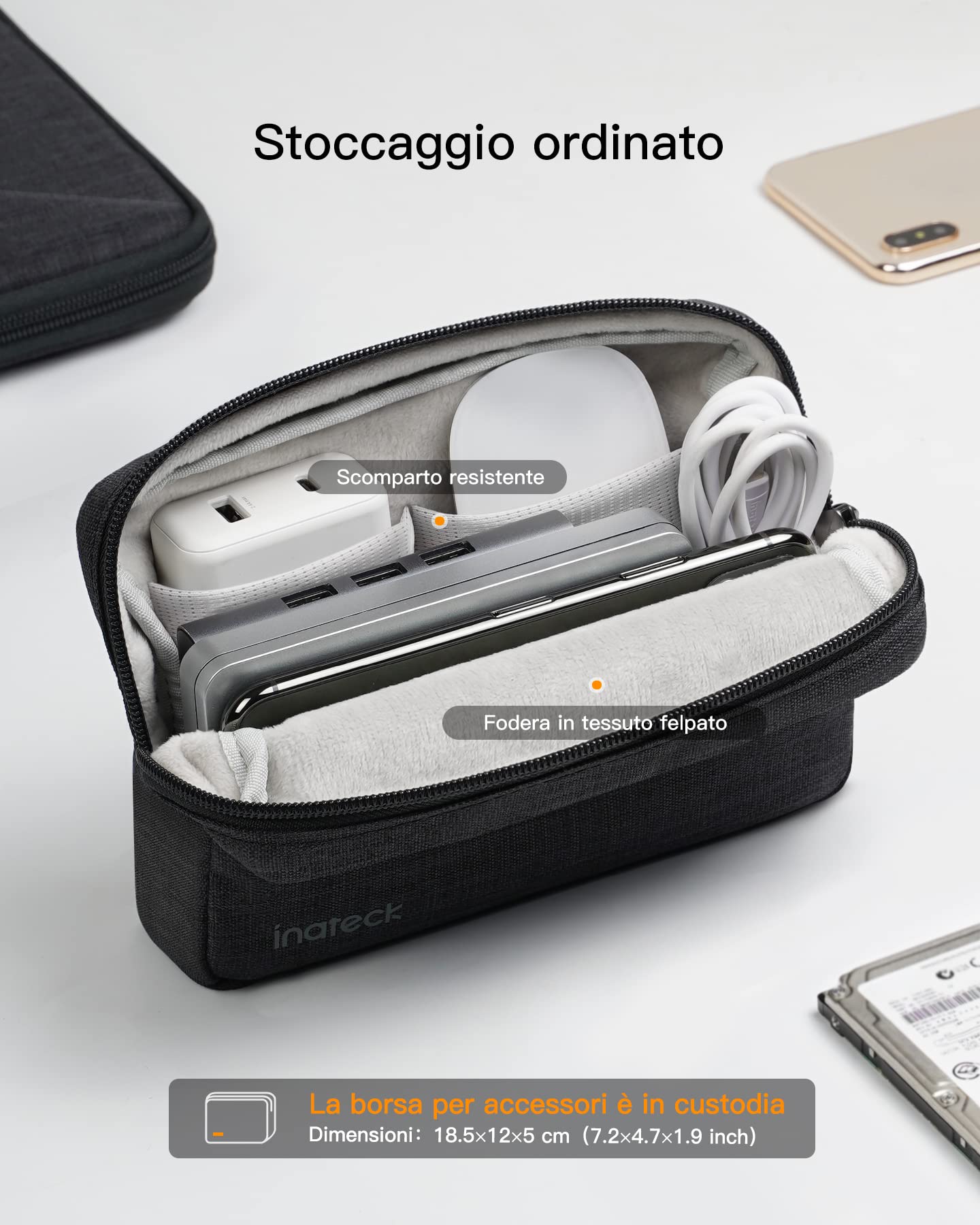 Inateck EVA Custodia Antiurto Rigida Compatibile con 14 MacBook Pro/Max 2025-2021, M5/A3434, M4/A3401, A3185, A3112, M3/A2992,A2918, M2/A2779, M1/A2442
