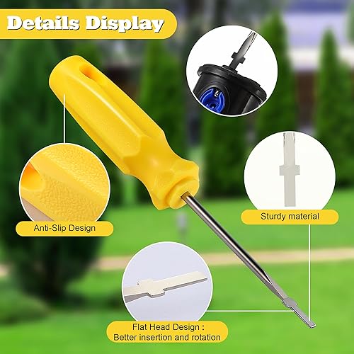 Miniatura 2 de Herramienta de ajuste del rotor de aspersor compatible con Rainbird 5000 Herramienta de extracción de cabezal de aspersor, destornillador de ajuste