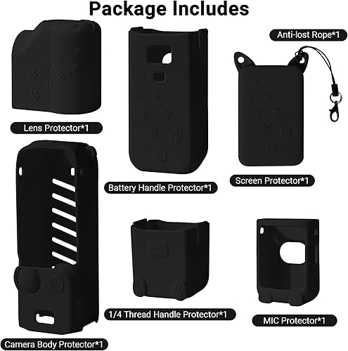 Miniatura 8 de Funda protectora para DJI Osmo Pocket 3, Pocket3, funda protectora de silicona compatible con DJI OSMO Pocket 3 accesorios, funda de moda OSMO