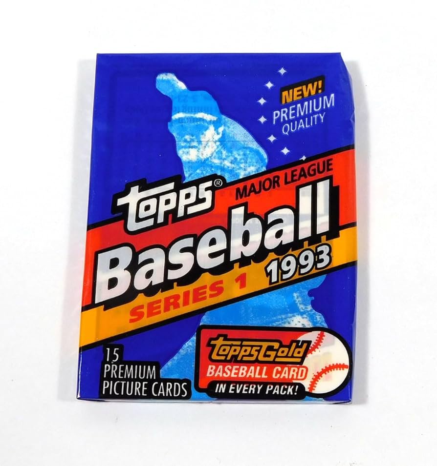 Amazon.com: 1993 Topps Baseball Series 1 Wax Pack Sealed (15