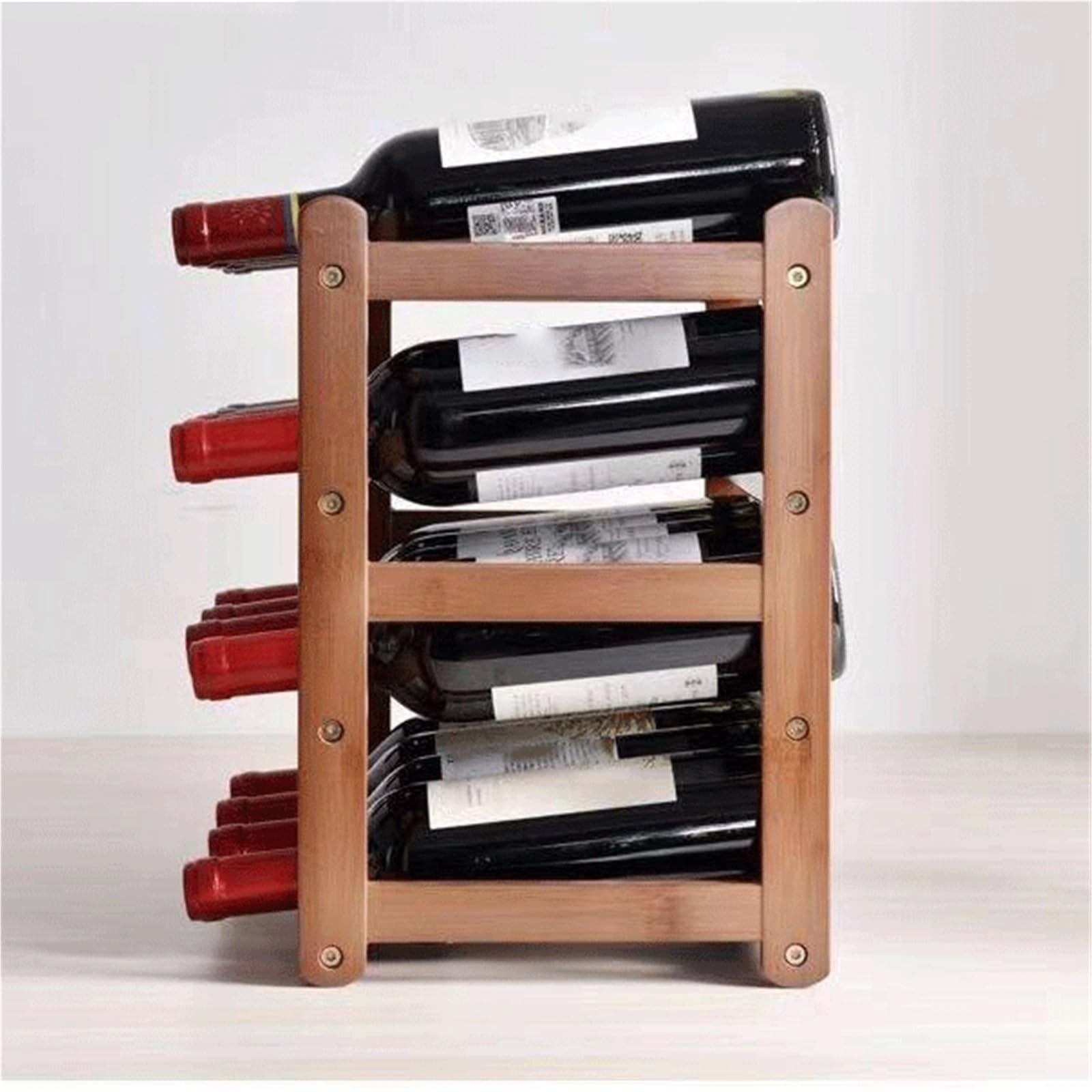 Soporte para vino Estantes for vino, estantes de exhibición madera for vinos, pequeños gabinetes for caseros Cocina(Pequeño)