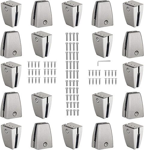 KSWLOR - 20 soportes de soporte de división de escritorio de oficina, soportes de abrazadera para divisor de escritorio, soporte de abrazadera para