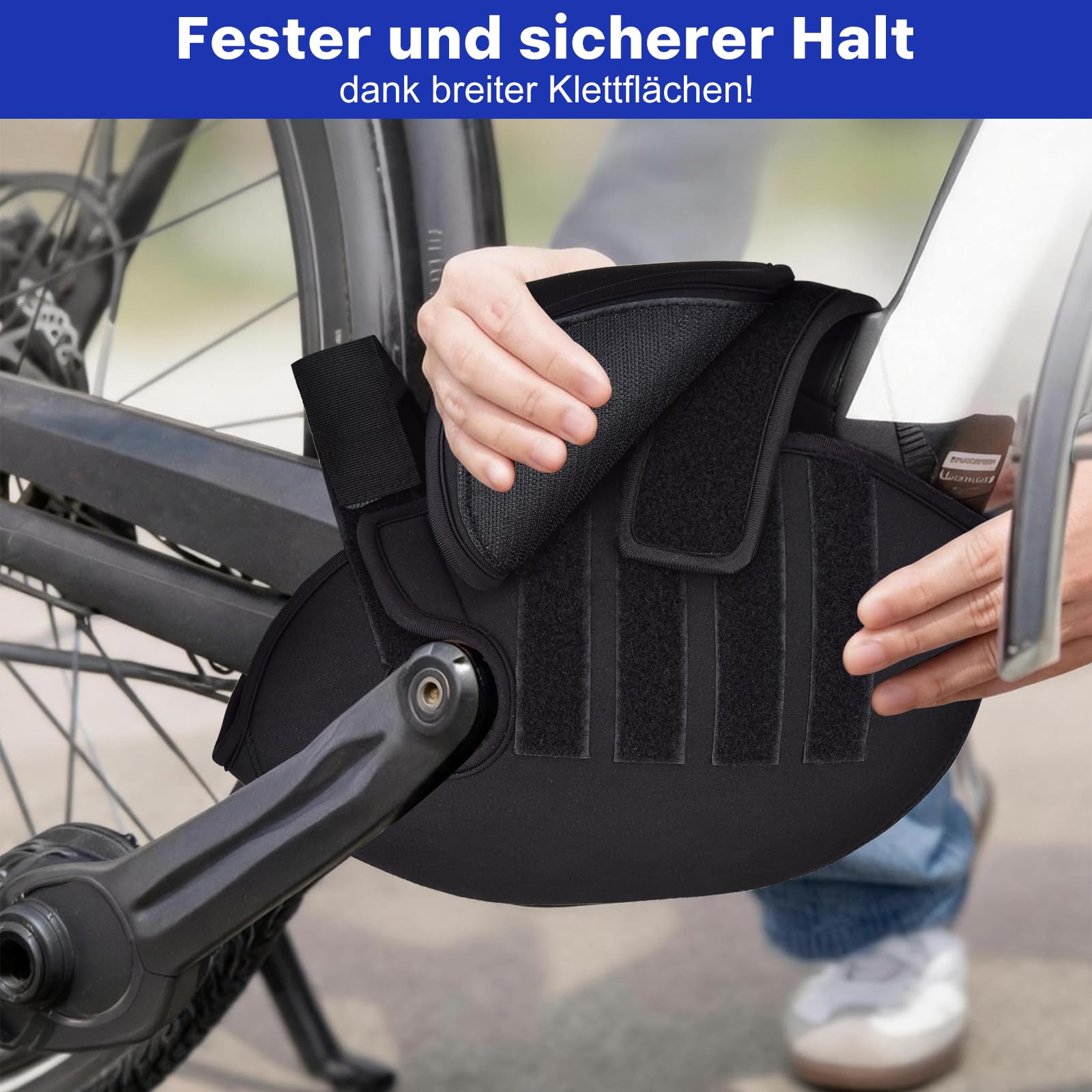 [ 3 in 1]- E-Bike Akku Schutzhülle+Motor Schutzhüll+ Lenkerschutzhülle Ebike Fahrradrahmen, Für alle Mittelmotoren
