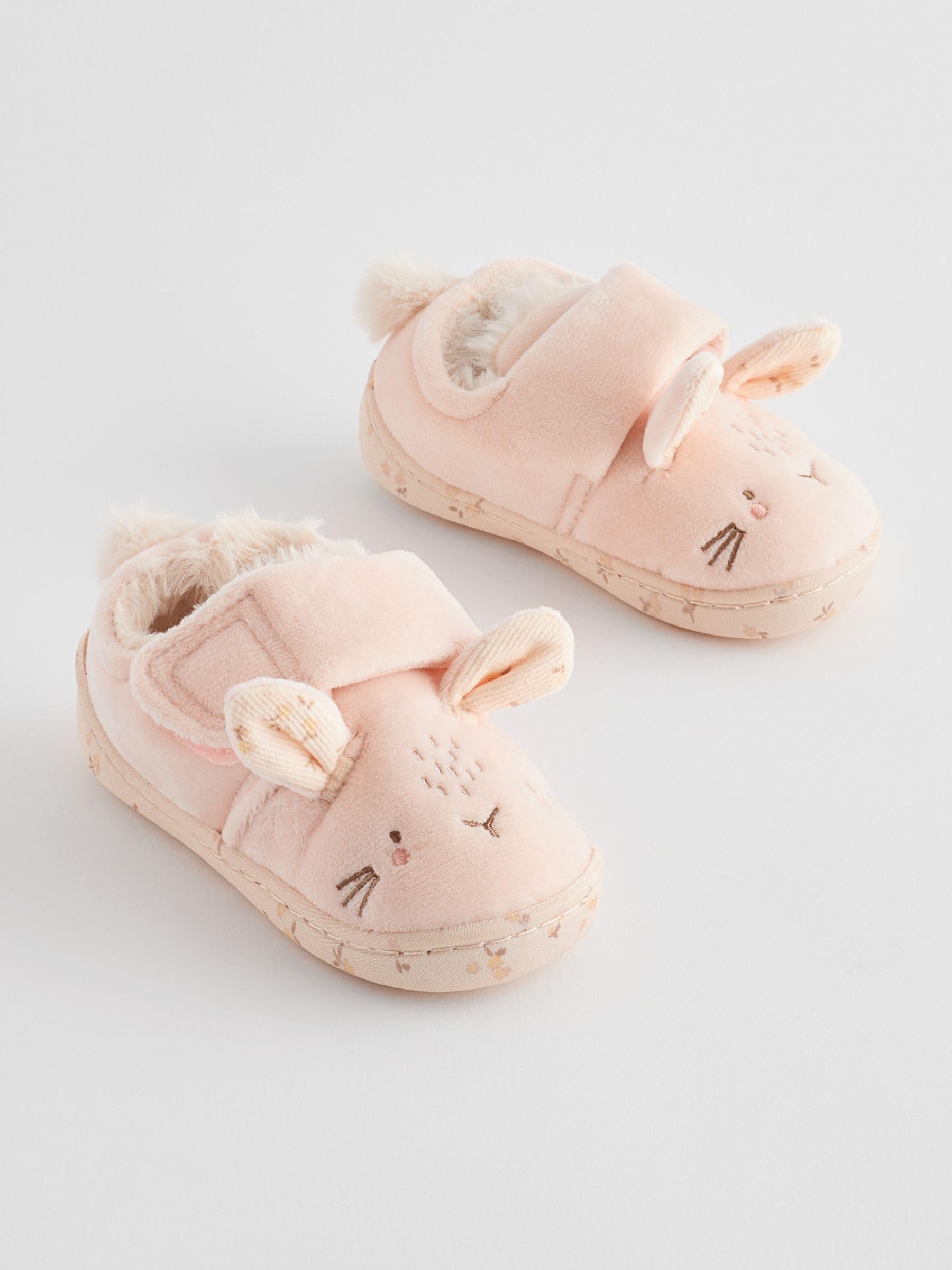 Pantofole Nere Chiusura in Velcro Terry 20 da Uomo
