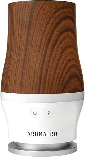 AromaTru Smart Aromatherapy Waterless Oil Diffuser with WiFi Capability and